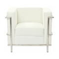 Chair-White-&-Chrome-Modern-Chair-White