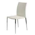 Dining-Chairs-White-Leather-Armless-Chair-White