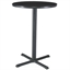 Easy Black Base Black Top Highboy Table in Orlando