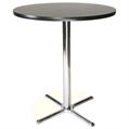 Easy Chrome Base Black Top Highboy Table 30in in Orlando