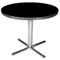 Easy Chrome Base Black Top Cafe Table in Miami, Ft. Lauderdale, Palm Beach