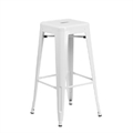 Marcus Backless Barstool White in Miami, Ft. Lauderdale, Palm Beach