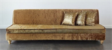 Embossed Gold Velvet Sofa Large in Miami, Ft. Lauderdale, Palm Beach