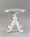 White Table with Glass Top in Miami, Ft. Lauderdale, Palm Beach