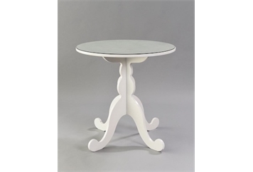 White Table with Glass Top in Miami, Ft. Lauderdale, Palm Beach