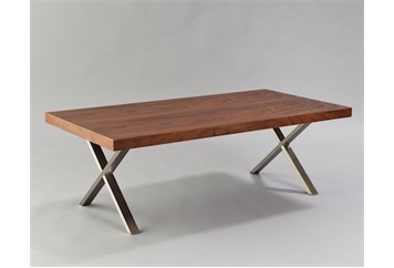 X Coffee Table - Walnut in Miami, Ft. Lauderdale, Palm Beach