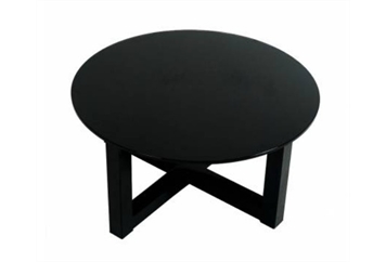 Cross Black Base Coffee Table Black Top in Miami, Ft. Lauderdale, Palm Beach