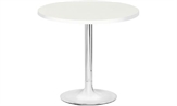 Easy Chrome Tulip Base White Top Cafe Table in Miami, Ft. Lauderdale, Palm Beach