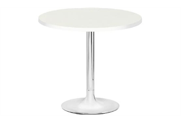 Easy Chrome Tulip Base White Top Cafe Table in Miami, Ft. Lauderdale, Palm Beach