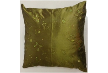 Pillow Chartruese with Flowers & Butterfly Sequins (Pillows) in Orlando