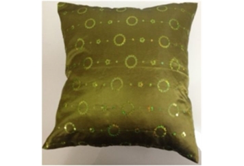Pillow Chartruese with Sequin Circles (Pillows) in Orlando
