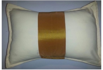 Pillow Ivory with Gold Band (Pillows) in Orlando