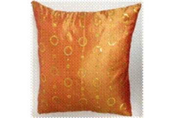 Pillow Orange with Sequin Circles (Pillows) in Orlando