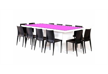 Acrylic Pink Top Dining Table (Tables - Dining) in Orlando