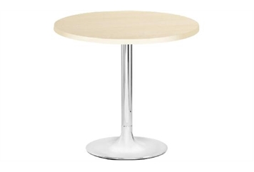 Easy Chrome Tulip Base Maple Top Cafe Table 36in (Tables - Cafe) in Orlando