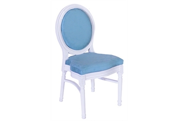 Medallion White with Cyan Chair (Chairs - Dining) in Orlando