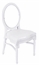 Medallion White Chair with Clear Back (Chairs - Dining) in Orlando