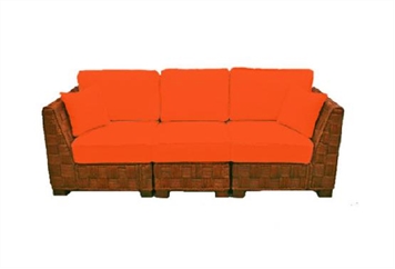 Summer Breeze Orange Sofa Sectional (Sofas) in Orlando