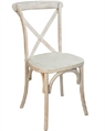 Cross Back Chair White Washed in Miami, Ft. Lauderdale, Palm Beach