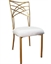 Cross Dining Chair Gold in Miami, Ft. Lauderdale, Palm Beach