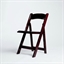 zz Folding Chair Padded Mahogany (Chairs - Dining) in Orlando