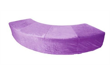 Curved Bench Purple (Benches) in Orlando