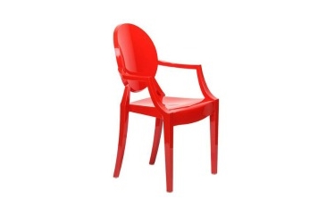 Ghost Red Chair With Arms (Chairs - Dining) in Orlando