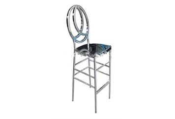 Palm Stainless Steel Barstool Silver (Barstools) in Orlando
