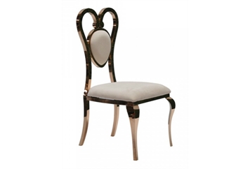 Queen of Heart Chair Gold (Chairs - Dining) in Orlando