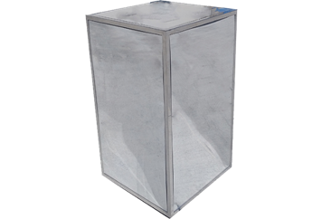 Uno Mirror Acrylic Pedestal - Silver (Pedestals) in Orlando