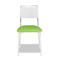 Dining-Chairs-Silk-Back-Chair-Green-Green-Vinyl-Metal