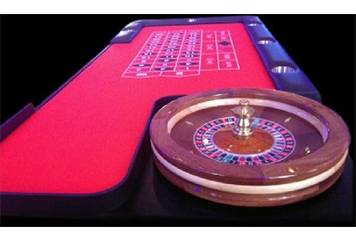 Red and Black Roulette Table (Casino Games) in Miami, Ft. Lauderdale, Palm Beach