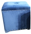 Pouf Blue Velour - Large in Miami, Ft. Lauderdale, Palm Beach