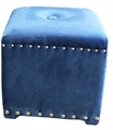 Pouf Blue Velour - Medium in Miami, Ft. Lauderdale, Palm Beach