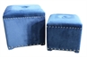 Pouf Blue Velour - Medium in Miami, Ft. Lauderdale, Palm Beach