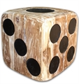 Sedona Dice Wood Stool in Miami, Ft. Lauderdale, Palm Beach