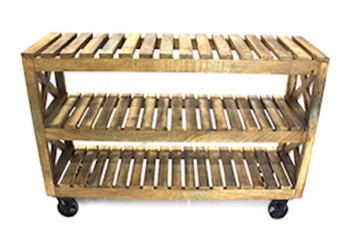 Sonoma Wood Console Cart in Miami, Ft. Lauderdale, Palm Beach