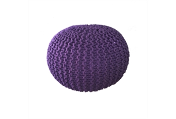 Pouf - Purple Woven in Orlando