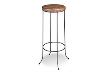 Sequoia Iron Base Backless Barstool in Orlando