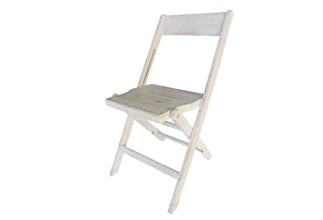 Vintage Folding Chair - White Wash (Chairs - Dining) in Orlando