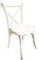 Cross Back Chair White Washed in Naples, Marco Island, Ft. Myers