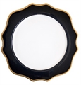 Trieste Charger Plate - Black and Gold in Naples, Marco Island, Ft. Myers