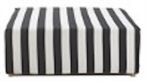 Striped Ottoman in Miami, Ft. Lauderdale, Palm Beach