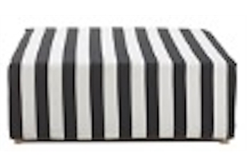 Striped Ottoman in Miami, Ft. Lauderdale, Palm Beach