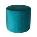 Teal Velvet Ottoman in Miami, Ft. Lauderdale, Palm Beach