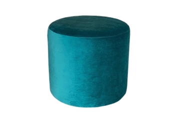 Teal Velvet Ottoman in Miami, Ft. Lauderdale, Palm Beach