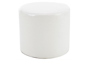 White Ottoman - Small in Miami, Ft. Lauderdale, Palm Beach