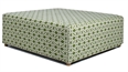 Tangled Green Ottoman - Square in Orlando