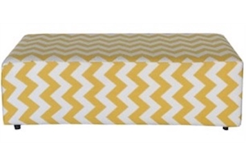 Yellow Chevron Bench in Tampa, St Petersburg