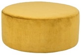 Antique Gold Velvet Ottoman in Naples, Marco Island, Ft. Myers